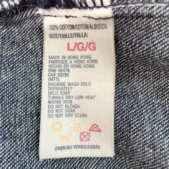 Vtg 90s Tommy Jeans Denim Mini Shirt Dress Womens L Western Rodeo Cowgirl Prep - Picture 6 of 16